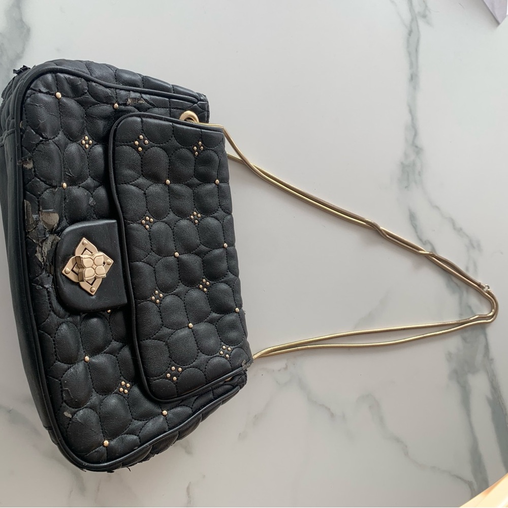 Elegant Black Quilted Shoulder Bag